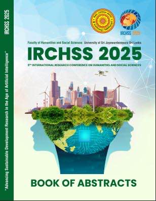 9th IRCHSS 2025 proceedings cover